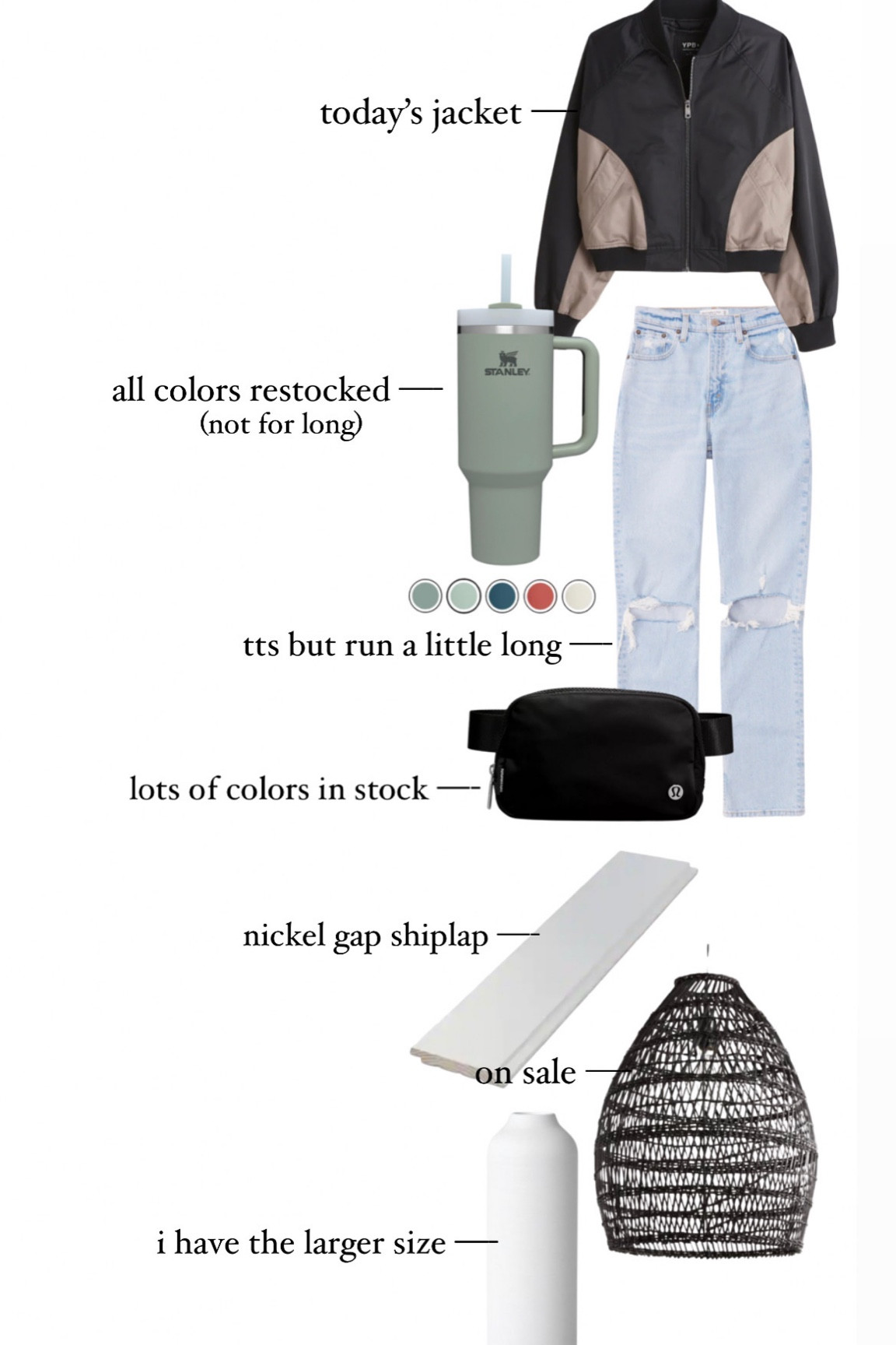 Shop this week’s top links!

My favorite jeans, belt bag, and tumbler are back in stock!

#LTKstyletip #LTKSale #LTKhome