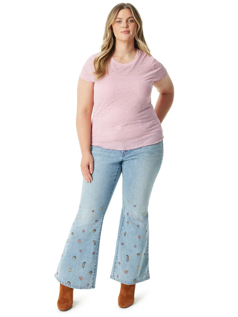 Jessica Simpson Women's and Women's Plus Daisy Fitted Flare Jeans, Sizes 2-26W - Walmart.com | Walmart (US)