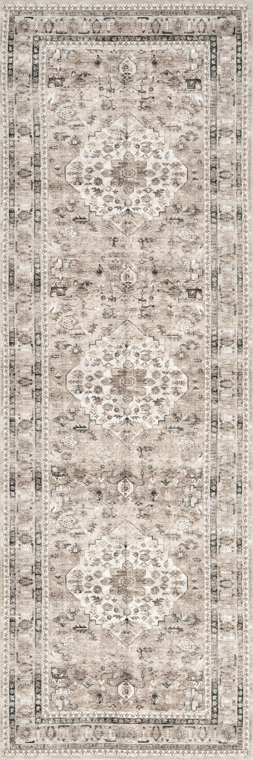 Keyara Spill Proof Washable Rug | Stone | Rugs USA