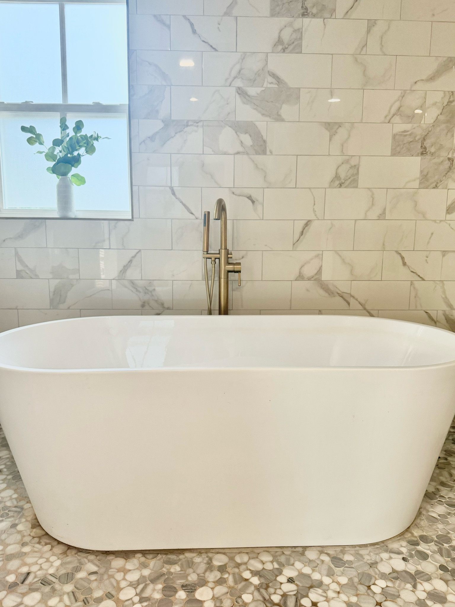 Wayfair Sale
Way Day Deals
White and gold bathroom
Freestanding tub 
Tub in shower 

#LTKhome #LTKsalealert #LTKstyletip