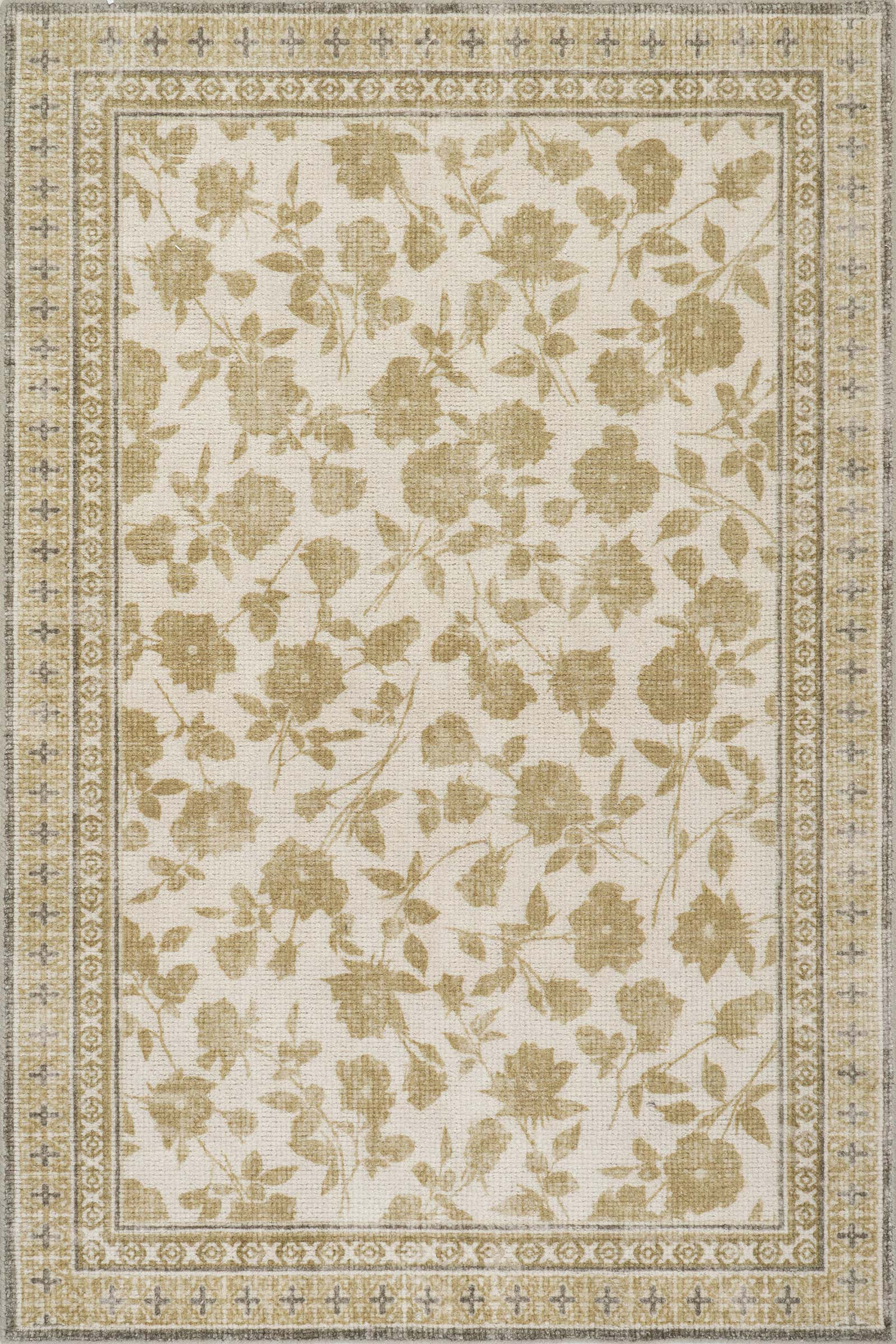 Color: Olive GreenBotanica Hand Tufted Botanical Wool-Blend Rug | Teal Teal swatchBotanica Hand T... | Rugs USA