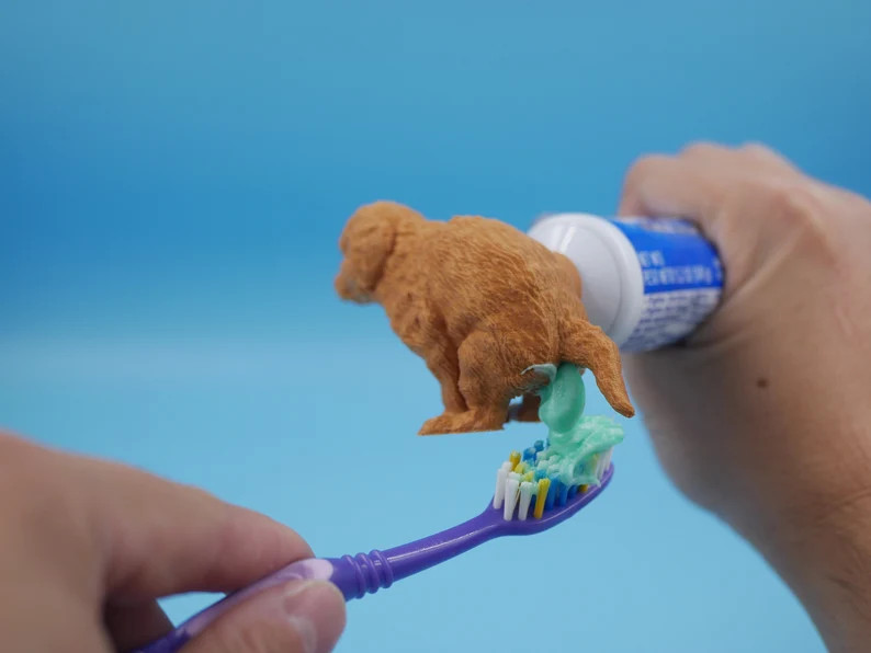 Hilarious Golden Retriever Puppy Poop Toothpaste Dispenser - Etsy | Etsy (US)