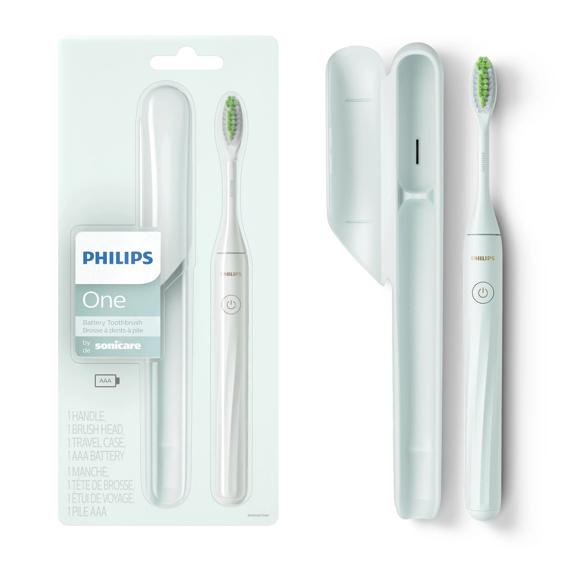 Philips One By Sonicare Battery Toothbrush, Mint Blue, HY1100/03 - Walmart.com | Walmart (US)