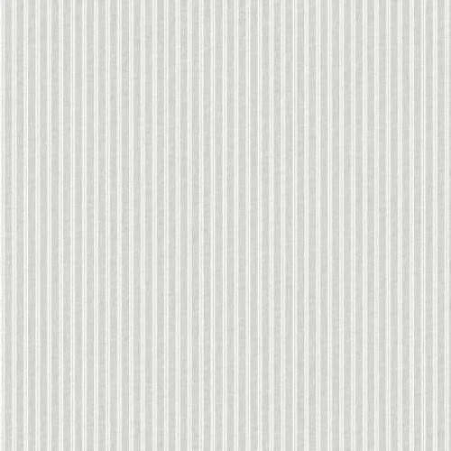 York New Ticking Stripe Gray Wallpaper | DecoratorsBest