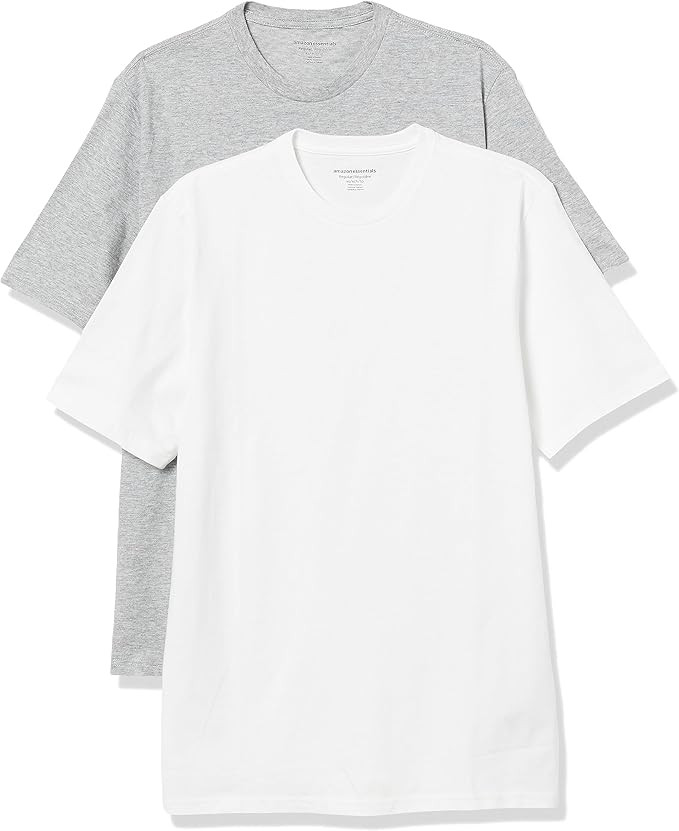 Amazon Essentials Men's Short-Sleeve Crewneck T-Shirt, Pack of 2 | Amazon (US)