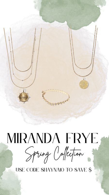 Use code shayna10 to save $$$ & free shipping. 

My new pieces from Miranda Frye spring collection. 

Lengths - I got all 3 lengths in the Paisley necklace. 18-20 on the Amy necklace & 21-22 on the Kate chain. My Waverly cuff was too big. I got it in a size large and I’m exchanging it for a medium. Earrings I showed on my IG stories are not yet released, but I will update here when they drop.

#Jewelry #MirandaFrye #Necklace #Bracelet #GoldJewelry #SpringCollection

#LTKstyletip #LTKFind #LTKunder100