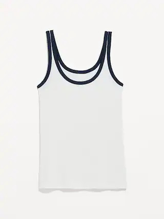 First-Layer Ribbed Scoop-Neck Tank Top | Old Navy (CA)