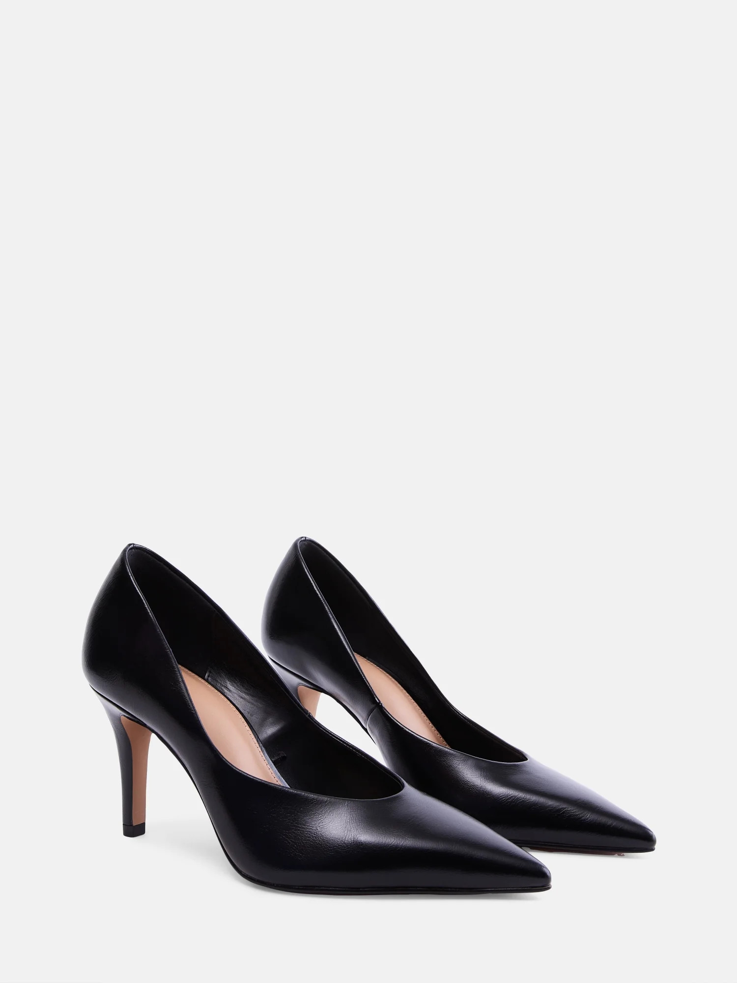 Free Assembly Women's Faux Leather Pointed Toe Pumps | Walmart (US)