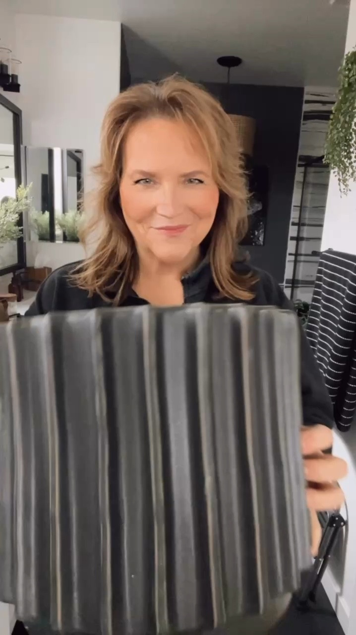 Fluted pots, black planters, indoor fluted black planters, bathroom spa, bathroom planters

#LTKHome