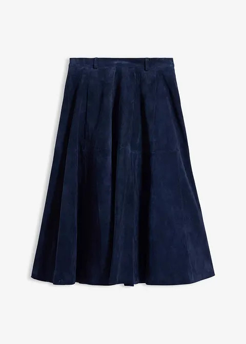 Midirock aus weichem Verloursleder | Bonprix DE