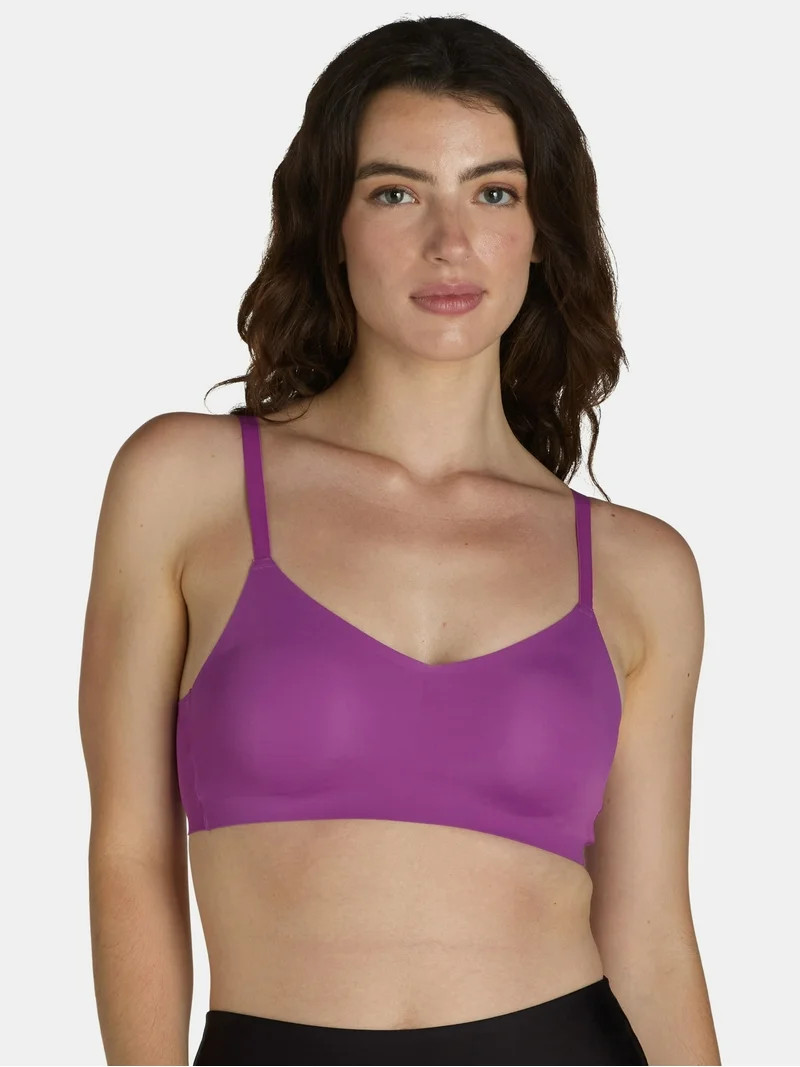 No Boundaries Wire-Free Bonded Voop Bralette, Sizes XS-XXXL | Walmart (US)