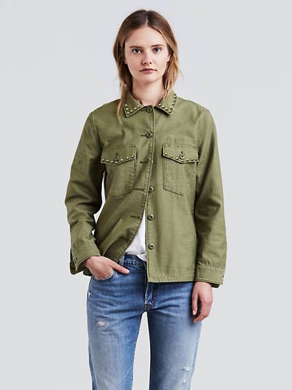 Levi's Army Shirt Jacket - Women's L | LEVI'S (US)