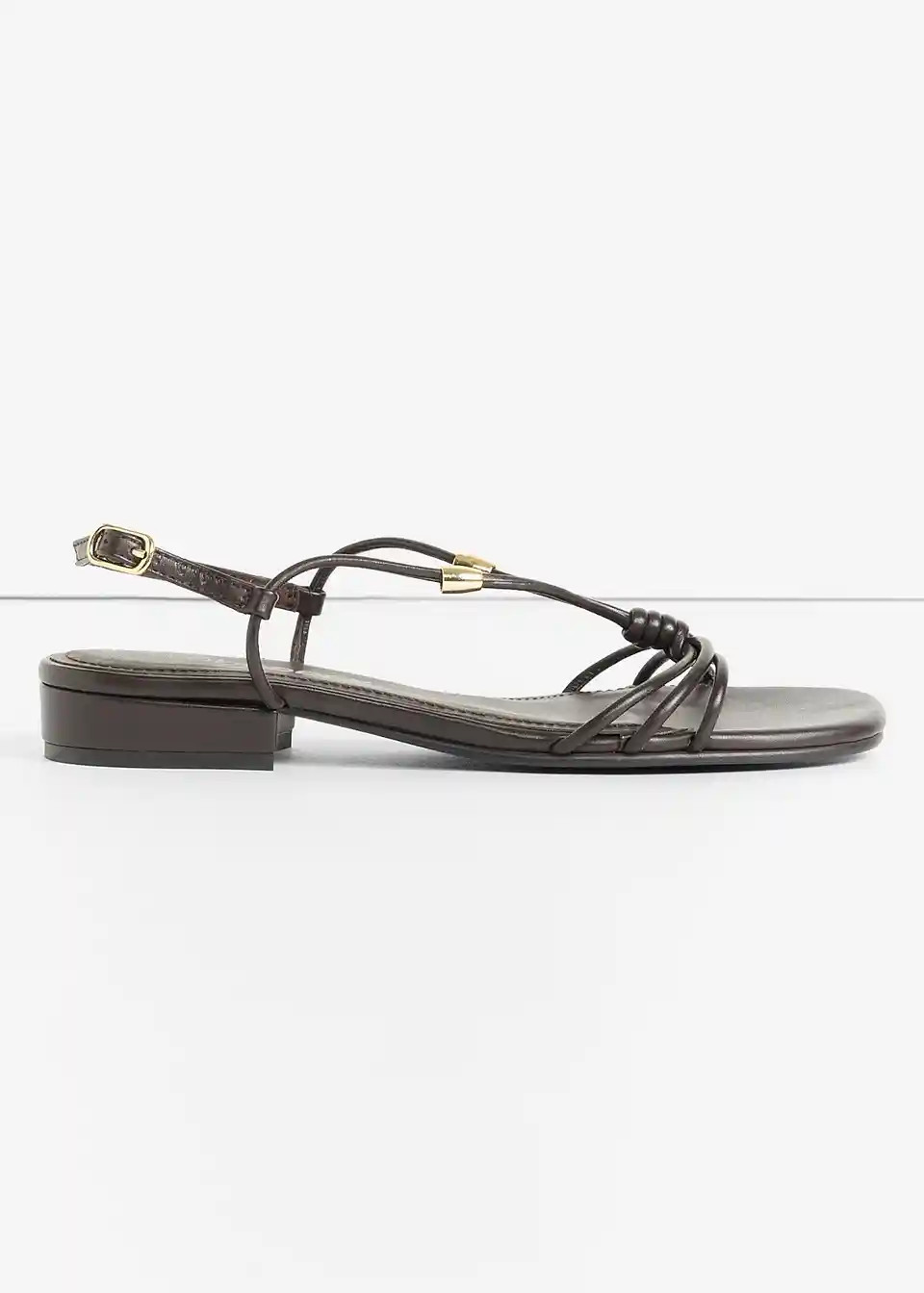 Modische Sandale mit Metallic Details - braun - Damen | bonprix | Bonprix DE