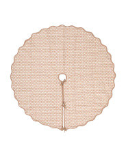 Chloe Block Print Tree Skirt | Marshalls