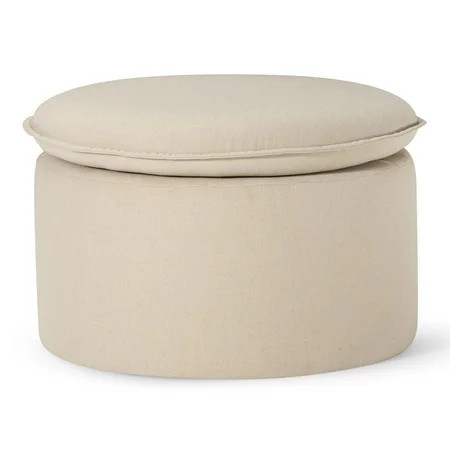 Maven Lane Lyra Contemporary Ottoman in Taupe Fabric Upholstery | Walmart (US)
