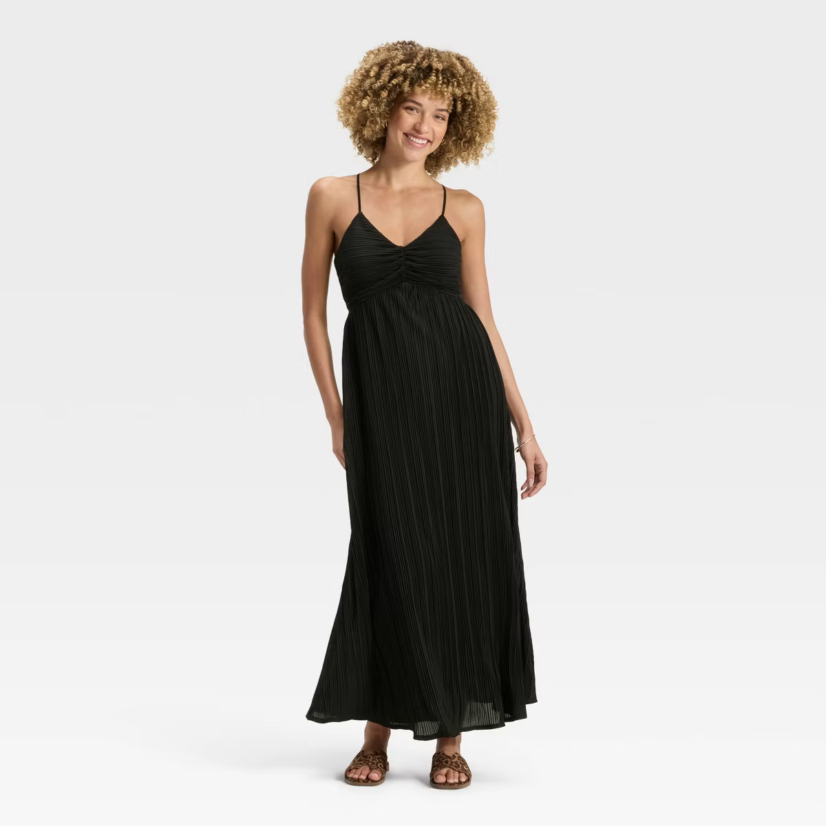 Women's Pleated Maxi Dress - A New Day™ | Target