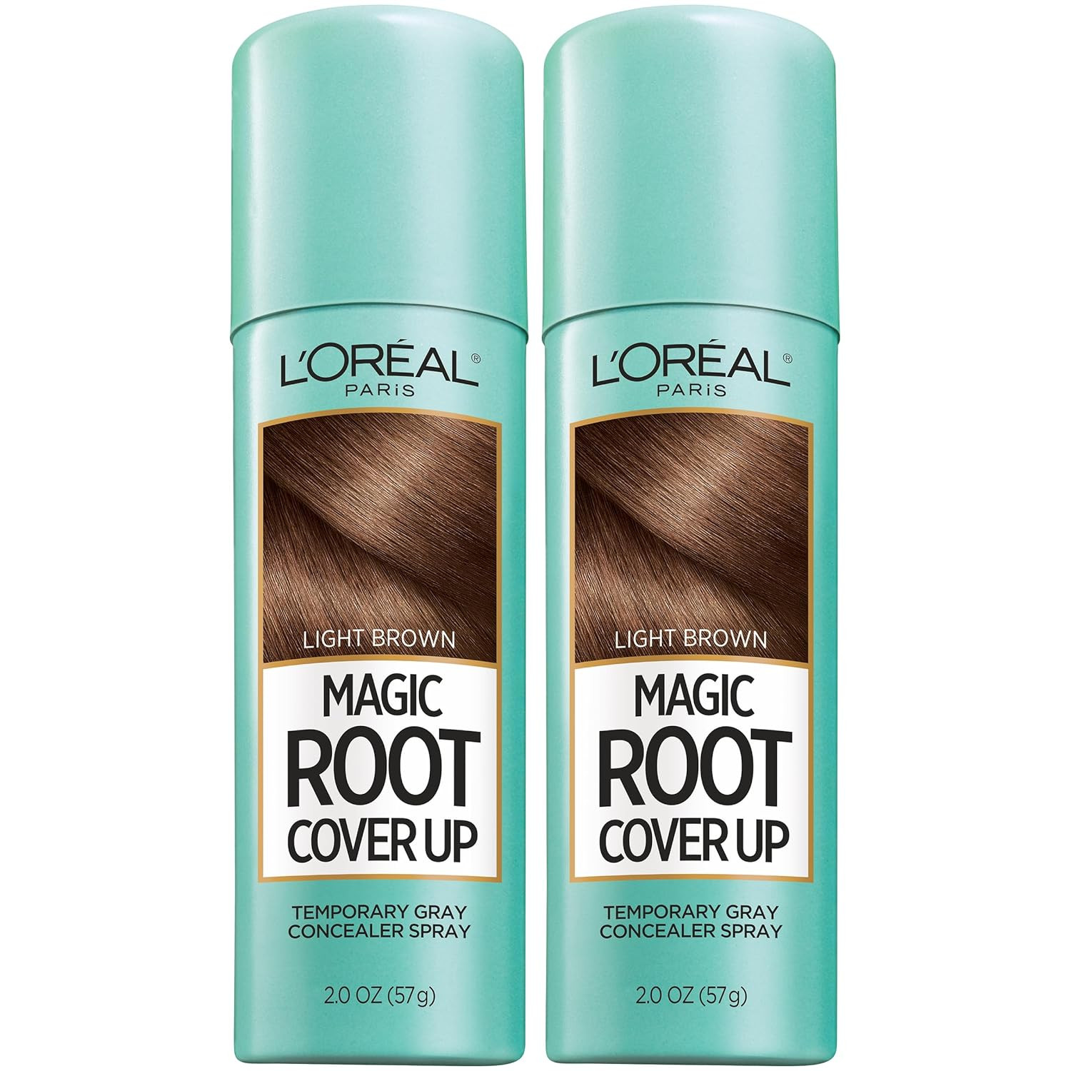 L'Oreal Paris Magic Root Gray Hair Cover Up, Light Brown, 2 oz, 2 Count | Amazon (US)
