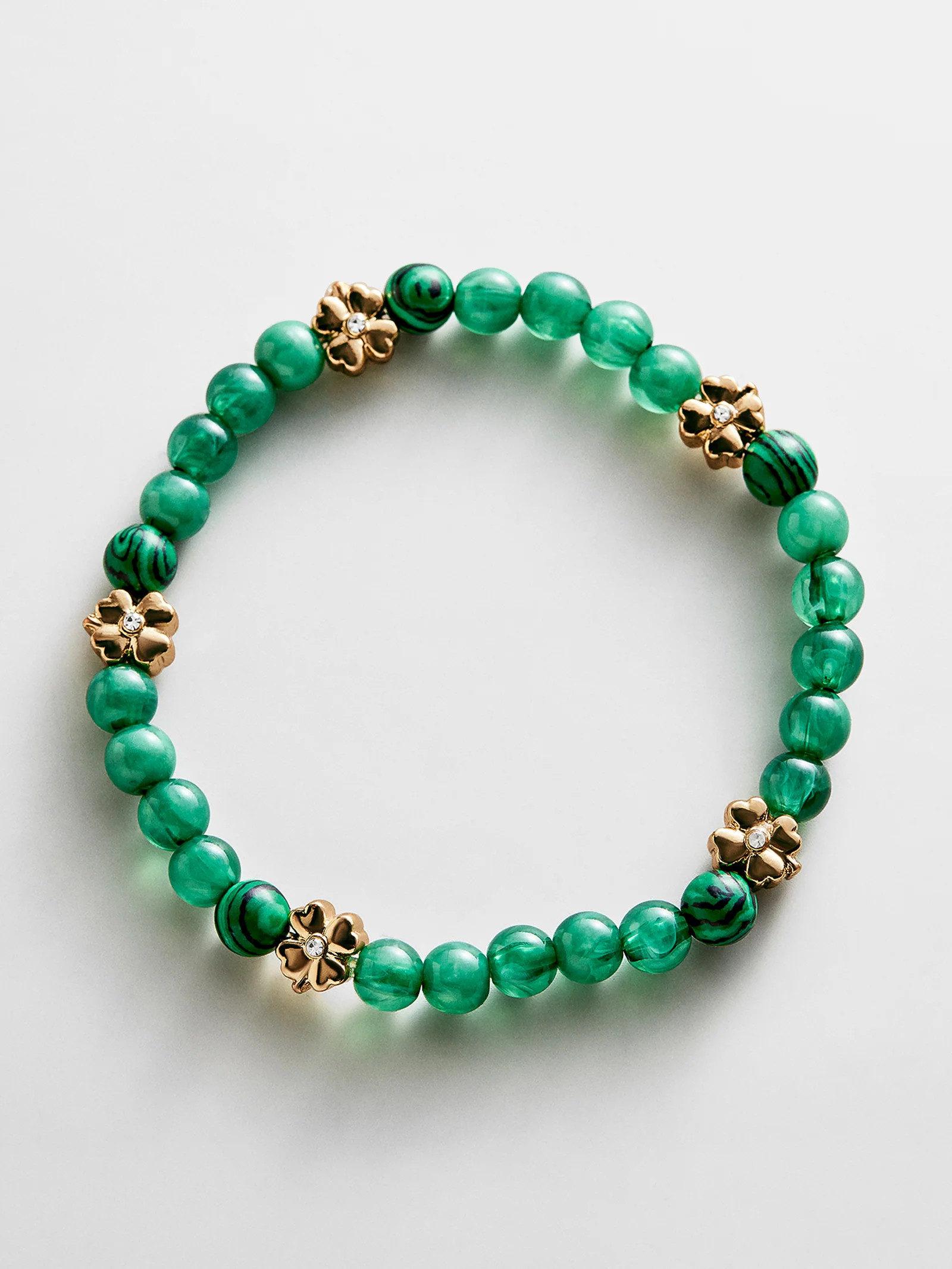 Peace of Mind Semi-Precious Bracelet - Clover | BaubleBar