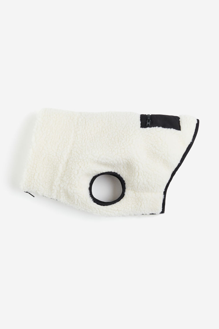 Teddy Fleece Dog Jacket - White - Ladies | H&M US | H&M (US + CA)