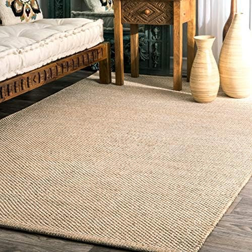 nuLOOM Wisniewski Hand Woven Area Rug, 6' x 9', Beige | Amazon (US)