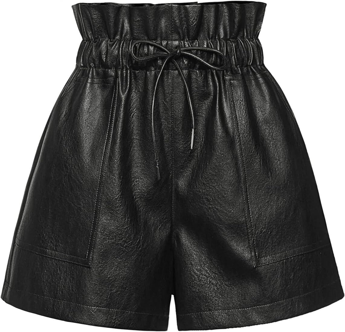 QIANXIZHAN Women's Leather Shorts, Faux High Waisted Wide Leg Sexy Shorts SP1012 | Amazon (US)