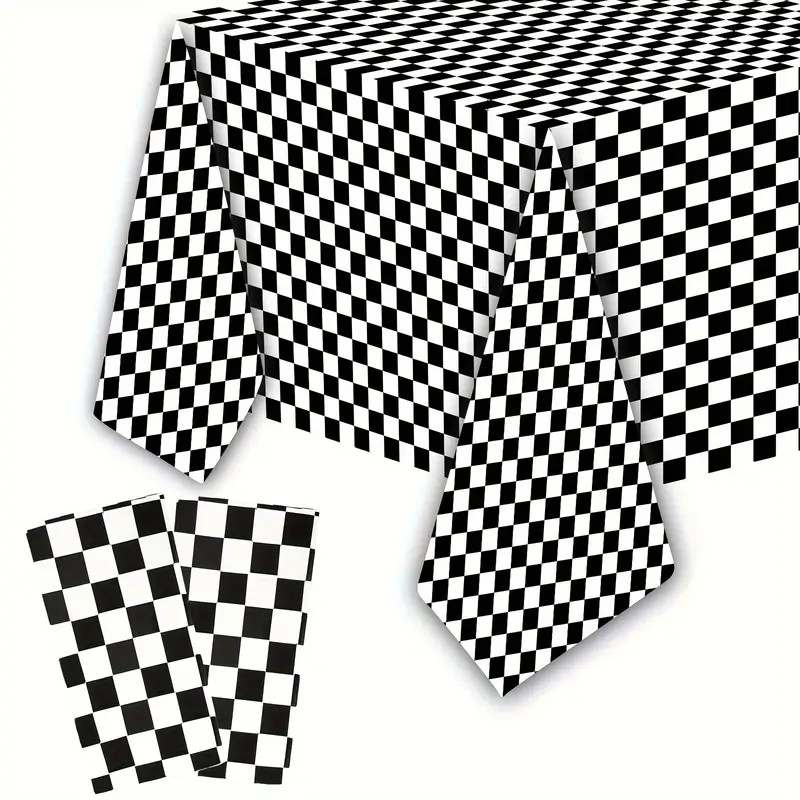 Racing Themed Black White Tablecloth Birthday Party - Temu | Temu Affiliate Program
