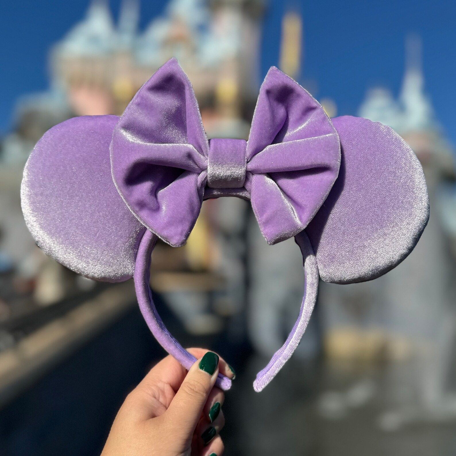Light Lavender Velvet Minnie Mouse Ears - Etsy | Etsy (US)