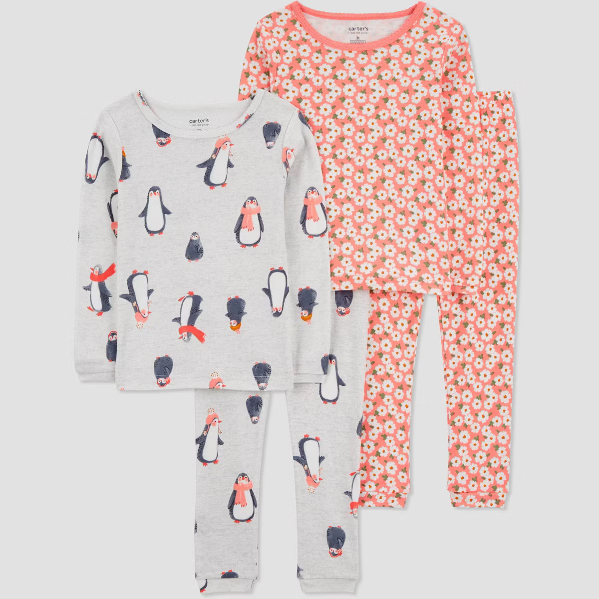 Carter's Just One You® Toddler Girls' 4pc Long Sleeve Pajama Set | Target