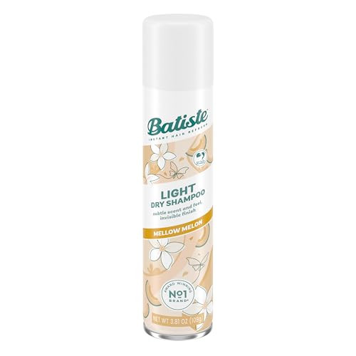 Batiste Light Dry Shampoo, Mellow Melon, Invisible Finish, Refresh Hair & Absorb Oil Between Washes, 3.81 Oz. | Amazon (US)