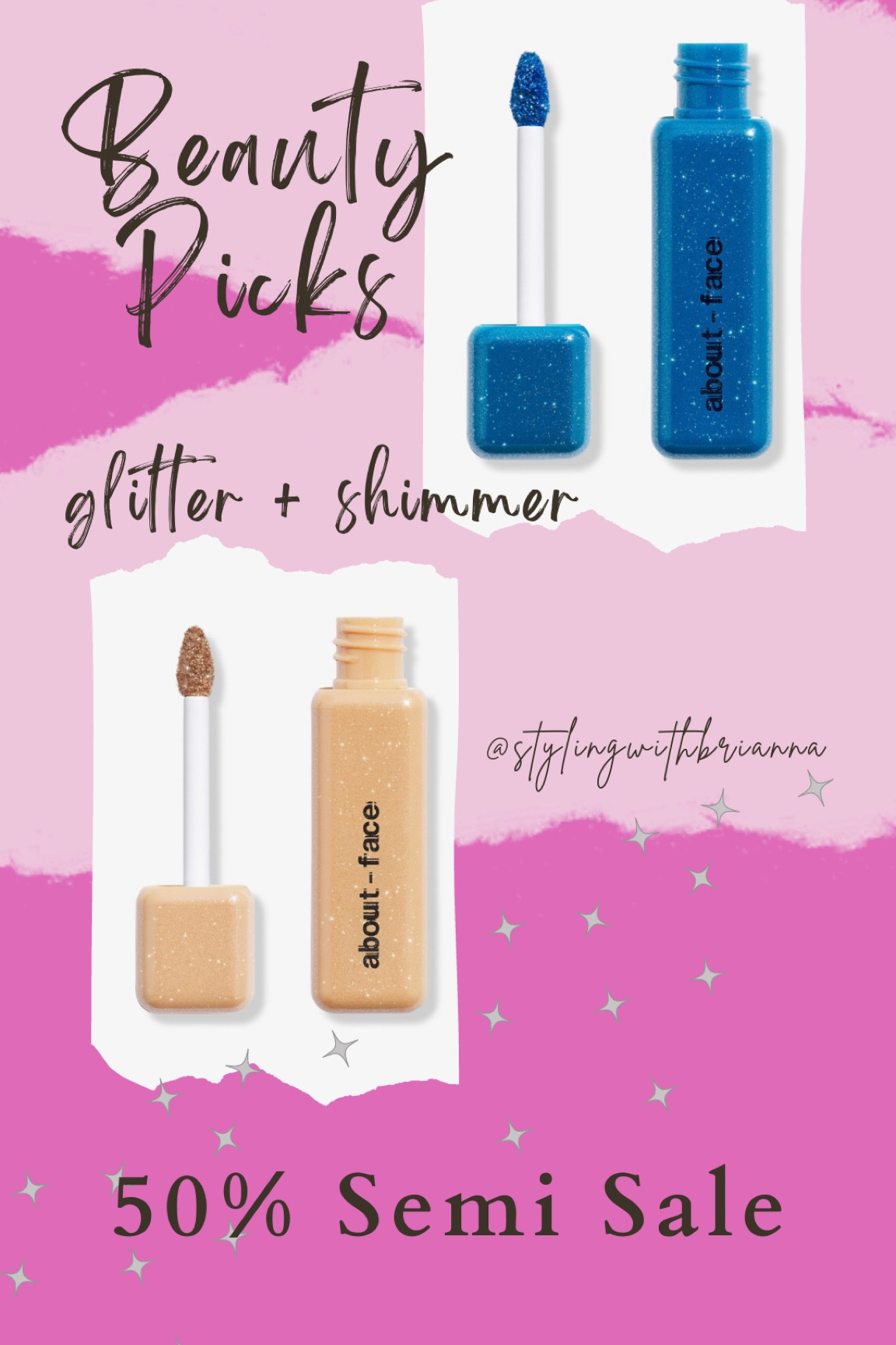 Spring sale alert! This shimmer glitter goes on so smooth with extra vibrant color! 

LTK makeup finds | makeup sale | spring sale alert | sales on makeup | beauty steals | makeup deals | beauty deals 



#LTKfindsunder50 #LTKSpringSale #LTKbeauty