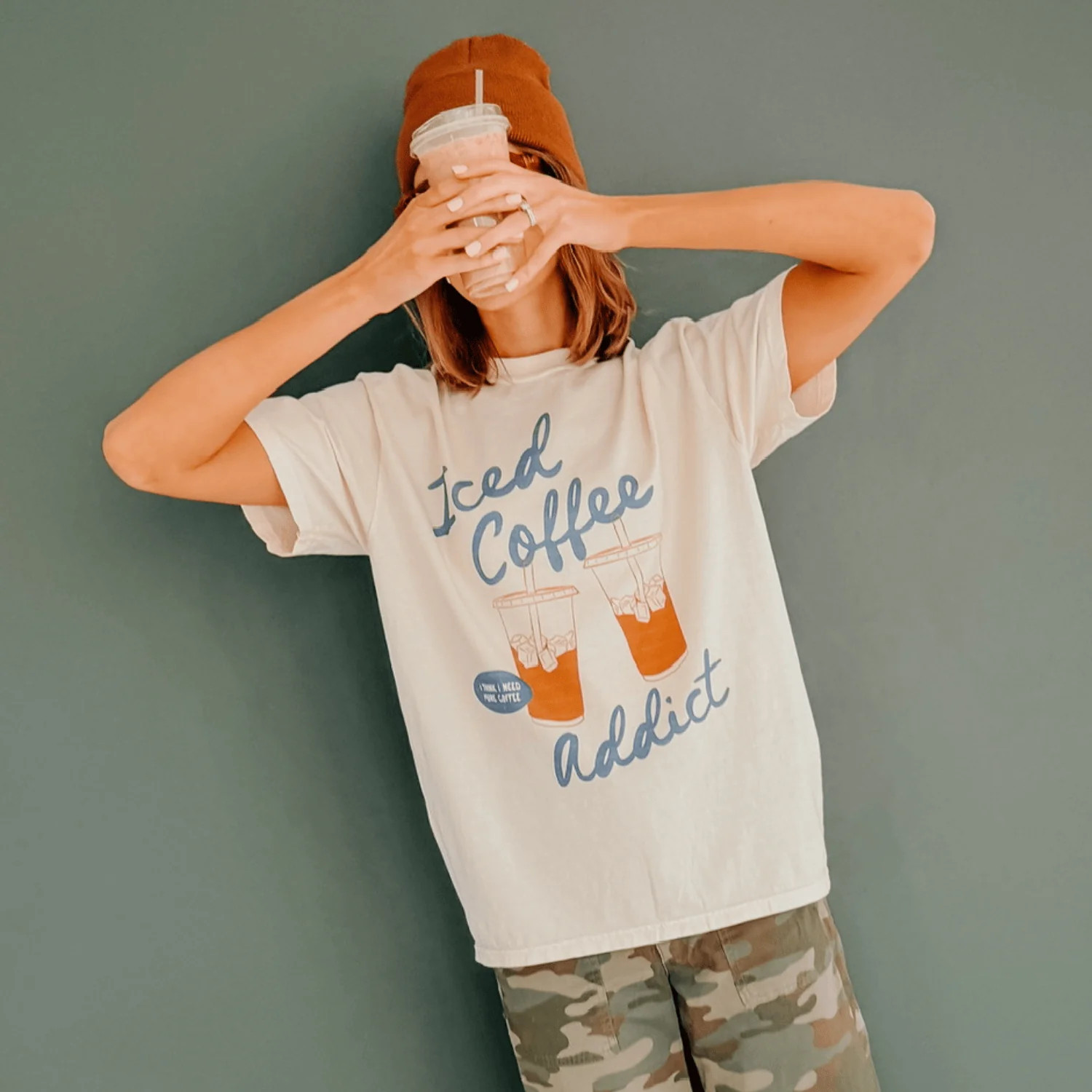 Iced Coffee Addict Tee | Mountain Moverz