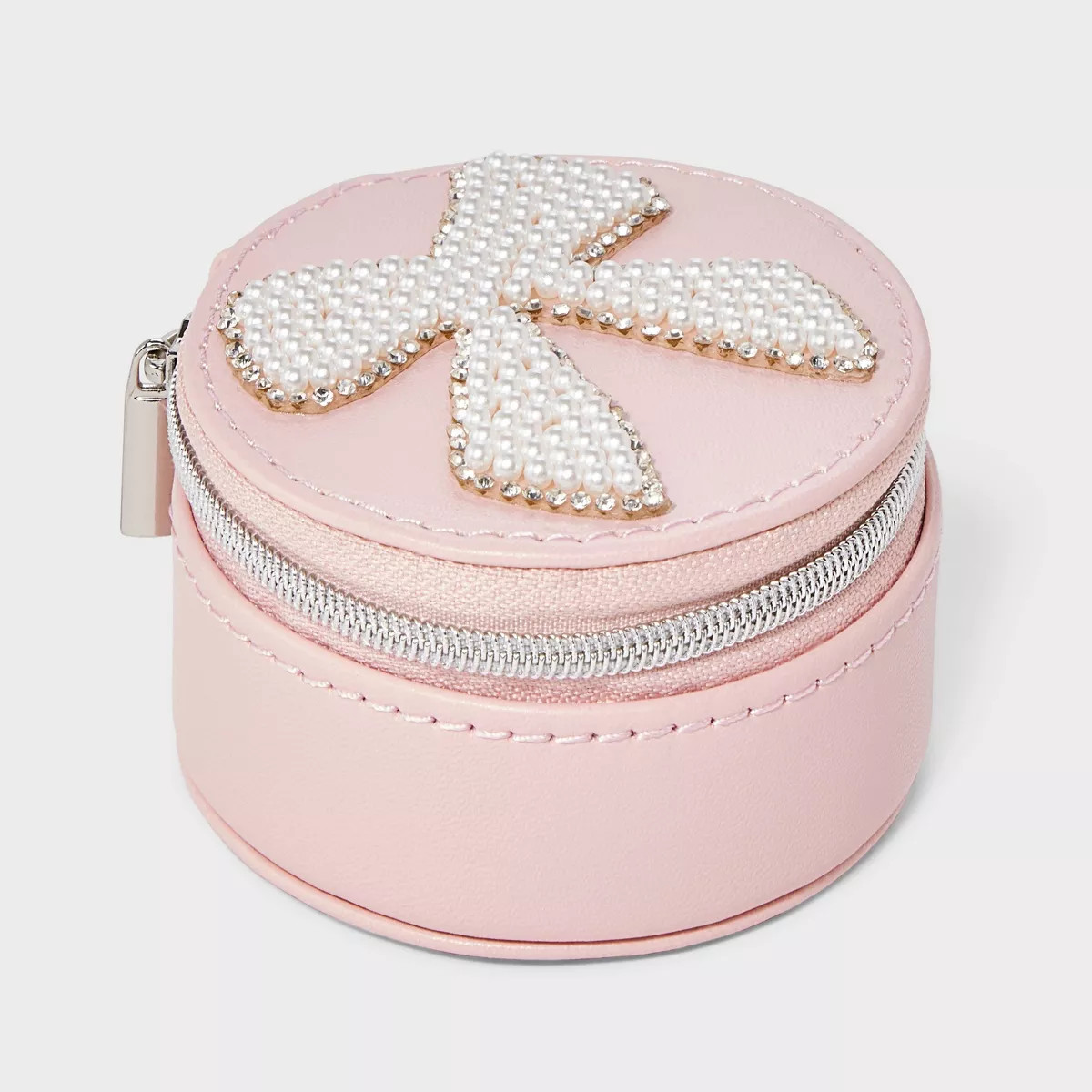 Round Travel Jewelry Organizer with Pearl Bow - A New Day™ | Target