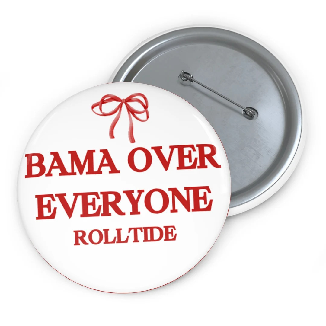 Alabama bow Game Day Pin - Etsy | Etsy (US)