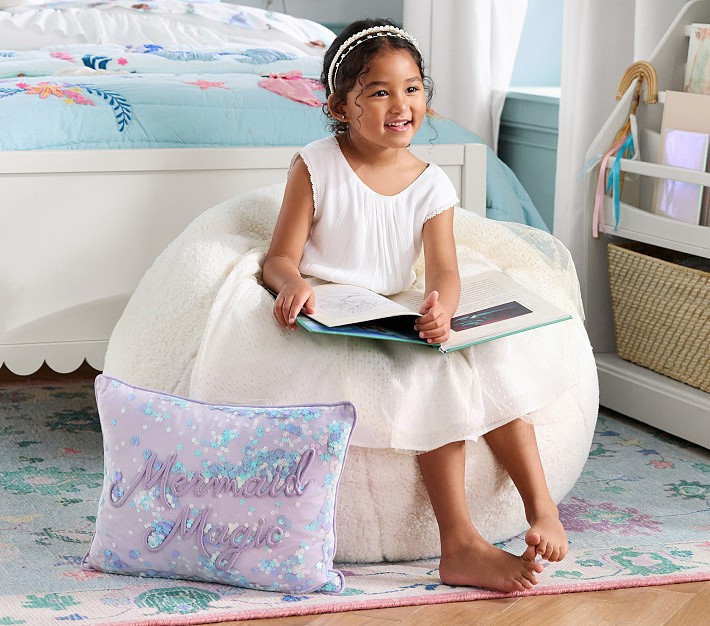Anywhere Beanbag<sup>™</sup>, Cream Sherpa | Pottery Barn Kids