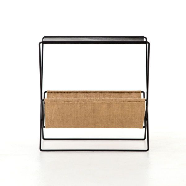 Monarch Magazine Rack Distressed Black | Scout & Nimble