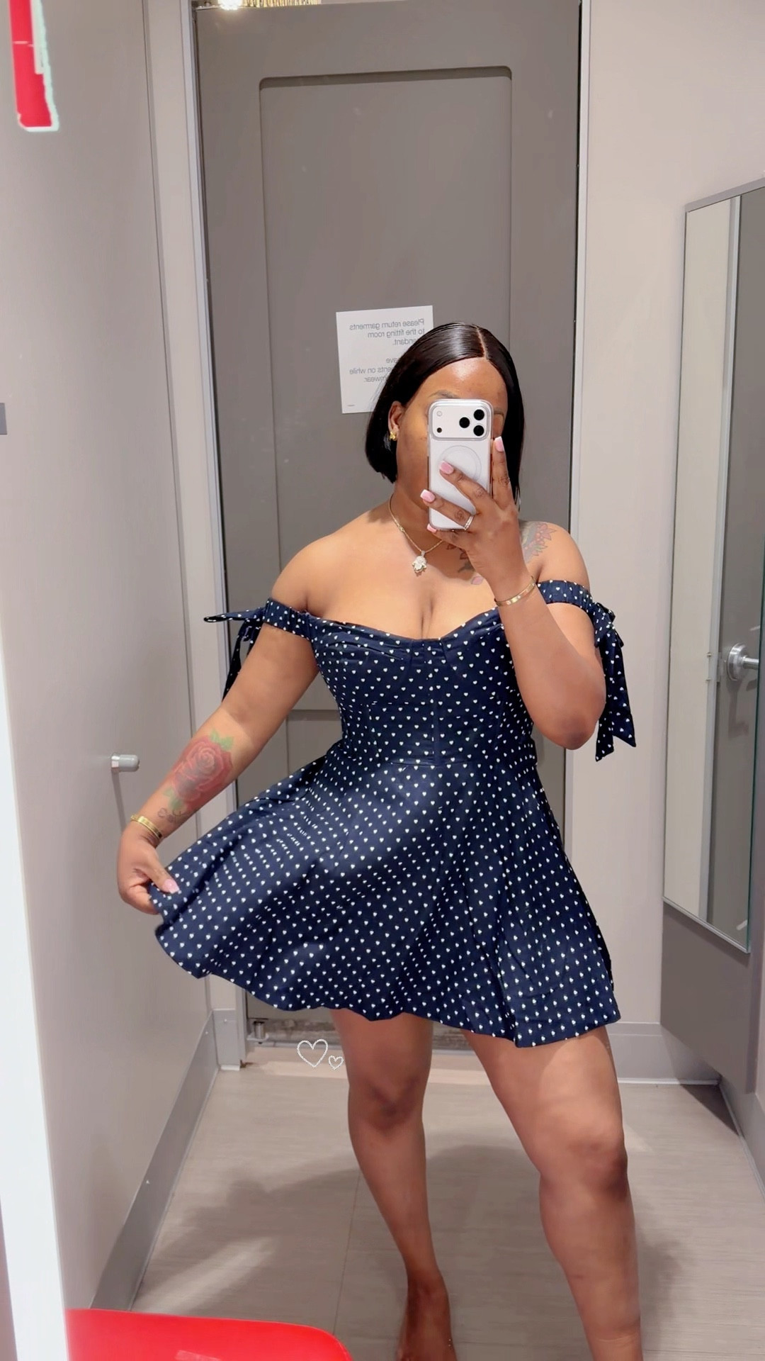 Hello April 
🌸 Blue dot off the shoulder dress- large
🌸 Red and white skirt set - small top 
Medium skirt 
🌸 white dress and baby blue dress- medium available only in stores 
🌸 khaki dress large 

#LTKU #LTKgrwm #LTKootd