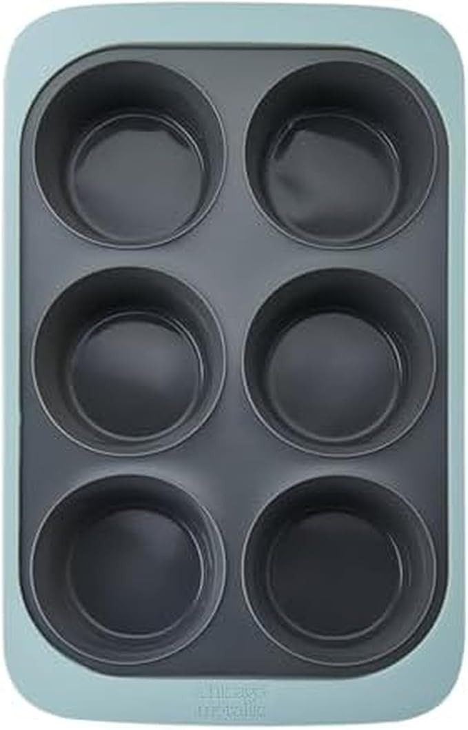 Chicago Metallic 6-Cup Silicone Muffin Pan, Nonstick Bakeware with Wire-Reinforced Rim, BPA-Free ... | Amazon (US)