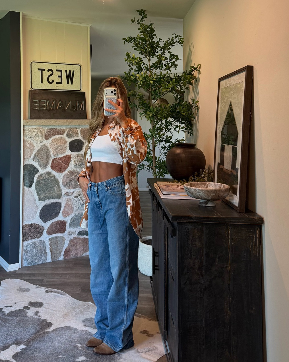Perfect pieces for a western fall from @wrangler! 🐎🤎✨ 

wearing a 25x32 in jeans & medium in all tops! #ad