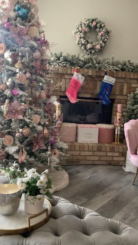 Pink Christmas Decor - Holiday Home Tour w/ Christmas Tree decorations #christmasdecor #holidaydecor #christmastree

#LTKhome #LTKSeasonal #LTKHoliday