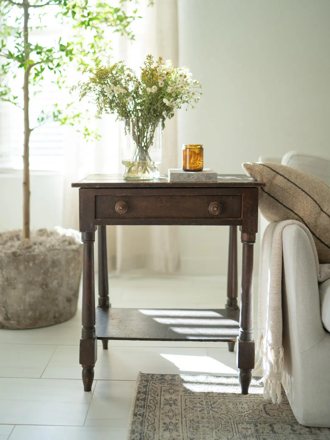 Antique side table, circa 1860 | Etsy (US)
