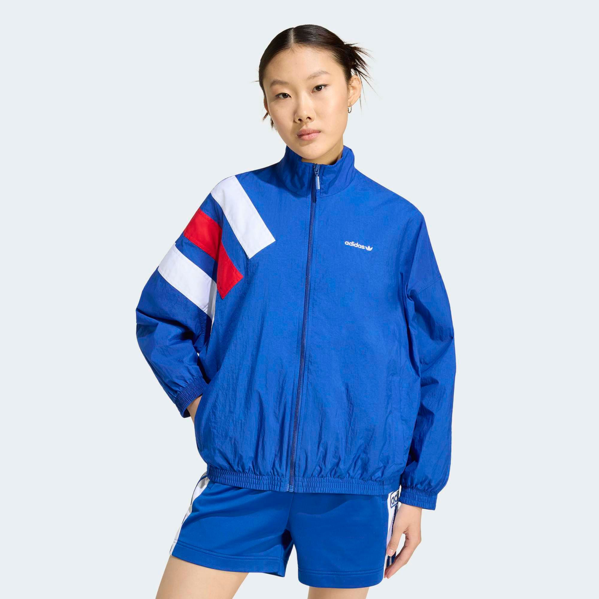 adidas Originals Women's Blocking Tracktop, Large, Collegiate Royal/White/Better Scarlet | DICK'S Sporting Goods