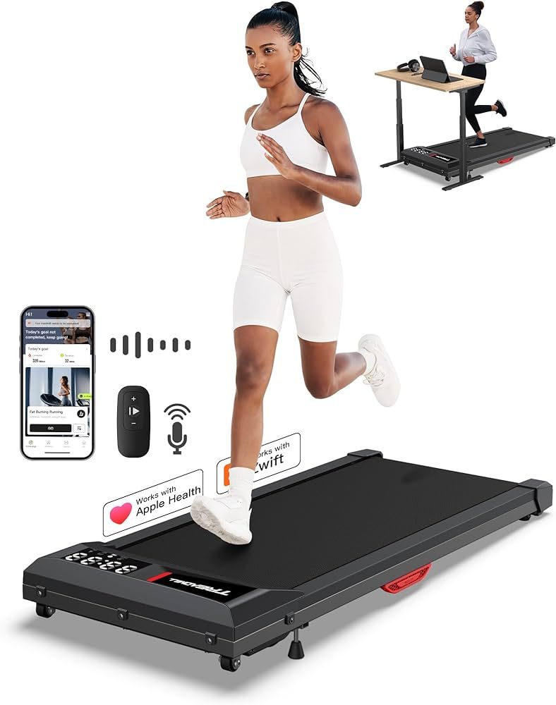 WELLFIT Walking Pad Treadmills with Incline 300+lbs Capacity, Under Desk Treadmill for Home 40dB ... | Amazon (US)