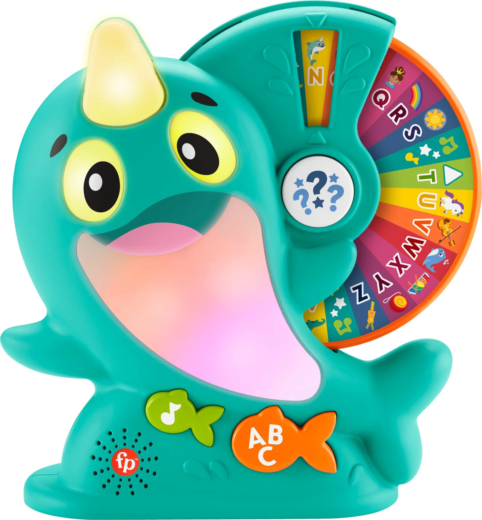 Fisher-Price Linkimals Narwhal Interactive Electronic Learning Toy for Toddlers with Lights & Mus... | Walmart (US)