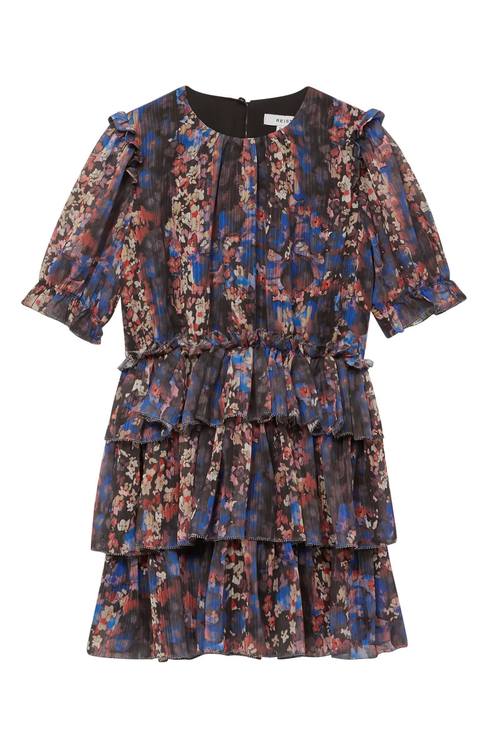 Kids' Henrietta Floral Tiered Chiffon Dress | Nordstrom