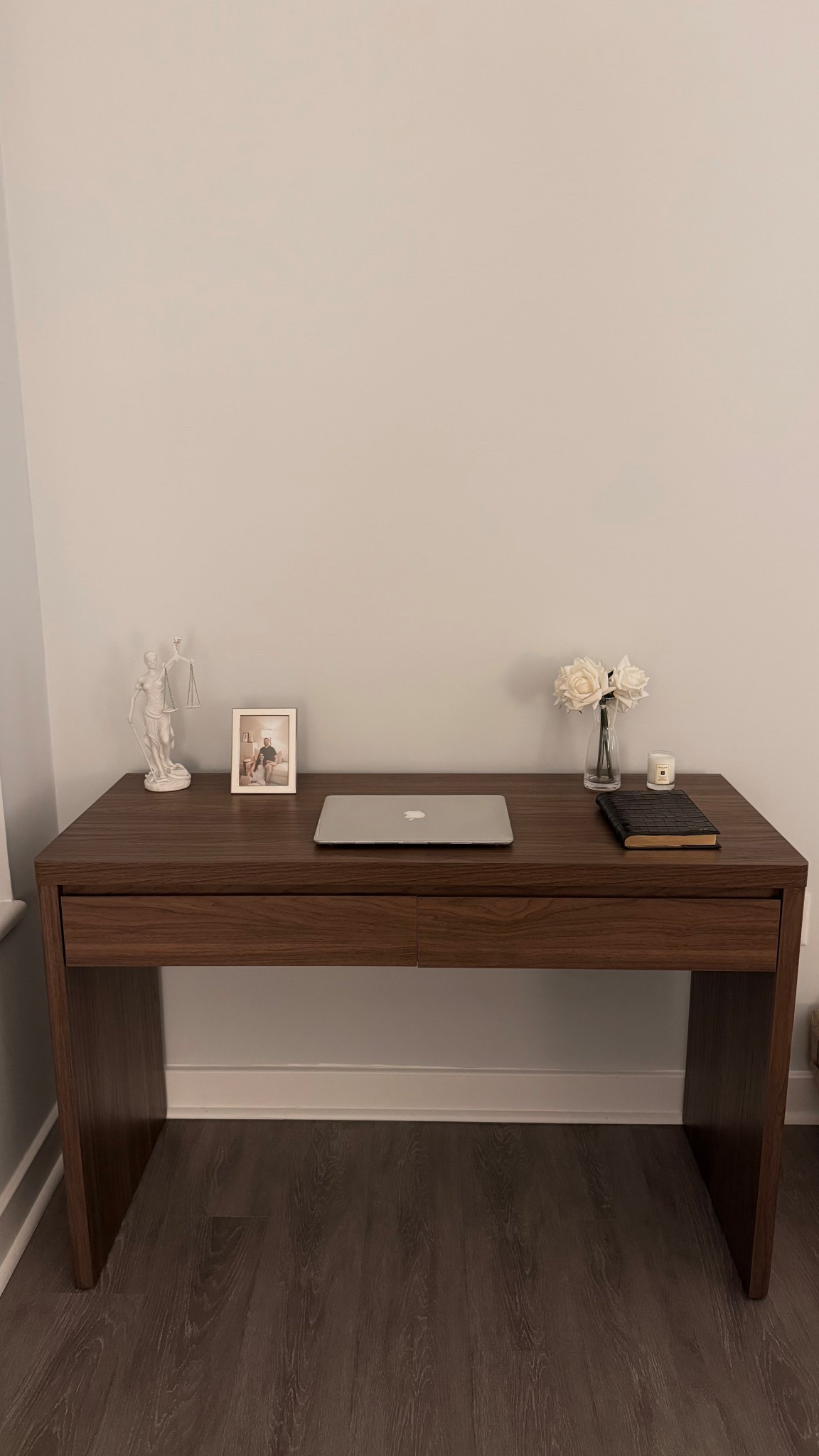 Deroche 48" Wide Rectangular Desk in Satin Walnut 
Home office 
Office desk 
Minimalist office 
CB2 Runway 48" 2-Drawer Acacia Desk

#LTKSaleAlert #LTKWorkwear #LTKHome