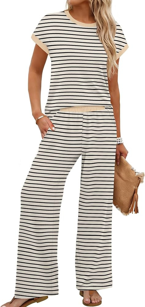 WIHOLL Two Piece Sets for Women Summer Spring Outfits Travel Cruise Resort Wear 2026 Beach Vacati... | Amazon (US)