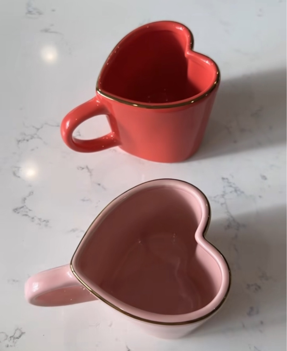 Heart shaped mugs at Target🎯 
Cute coffee mugs , heart mugs , coffee cups , target home finds , coffee station 

#LTKHoliday #LTKfindsunder50 #LTKhome