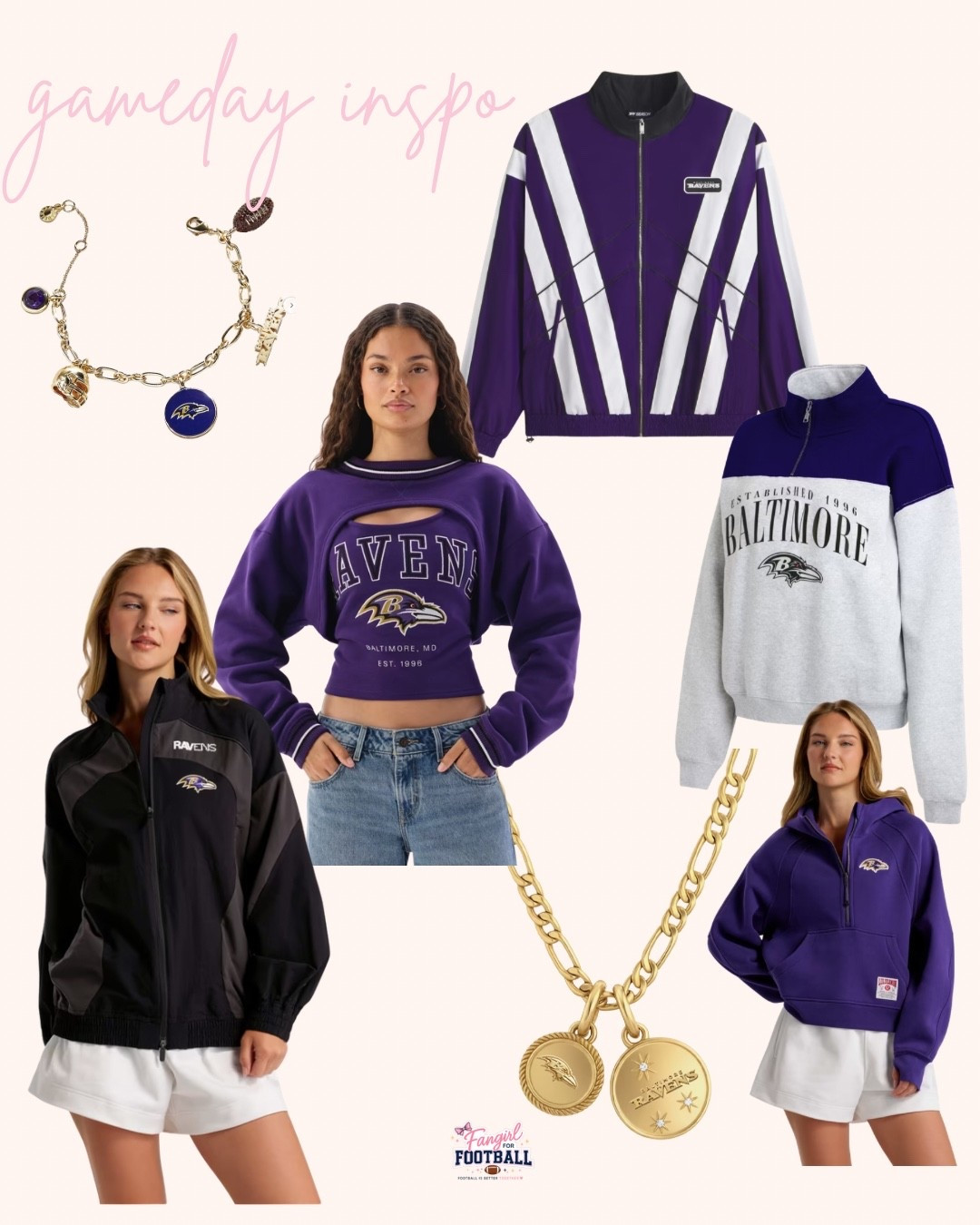 BALTIMORE RAVENS 💜🖤

For the Ravens girlies who want their gameday fit to be just as good as the matchup. 💜🖤🏈

From cozy layers to pieces you can style way beyond Sunday, I pulled together some Baltimore Ravens apparel you’ll actually want in your closet.

Shop the Ravens edit on my LTK. ✨

#BaltimoreRavens #RavensFlock #RavensGirl #NFLStyle #GamedayOutfit #FootballFashion #NFLFashion #GamedayStyle