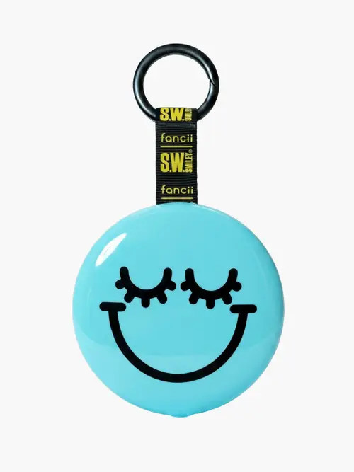Fancii x S.W. Smiley Bag Charm Mirror in Aqua at Nordstrom | Nordstrom