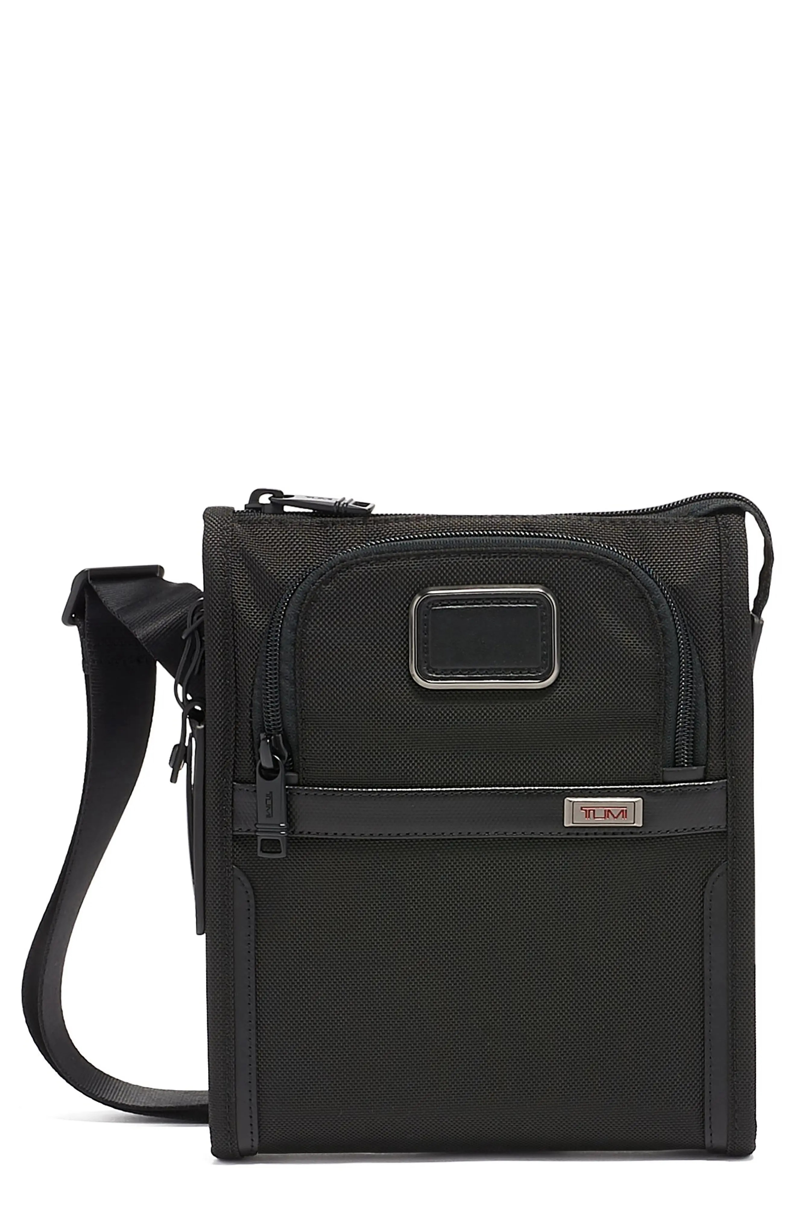 Tumi Alpha 3 Collection Small Crossbody Pocket Bag in Black at Nordstrom | Nordstrom